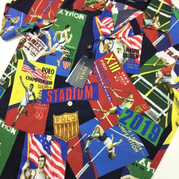 Polo Ralph Lauren Men U.S Flag Chariots Olympic - Picture 3 of 8